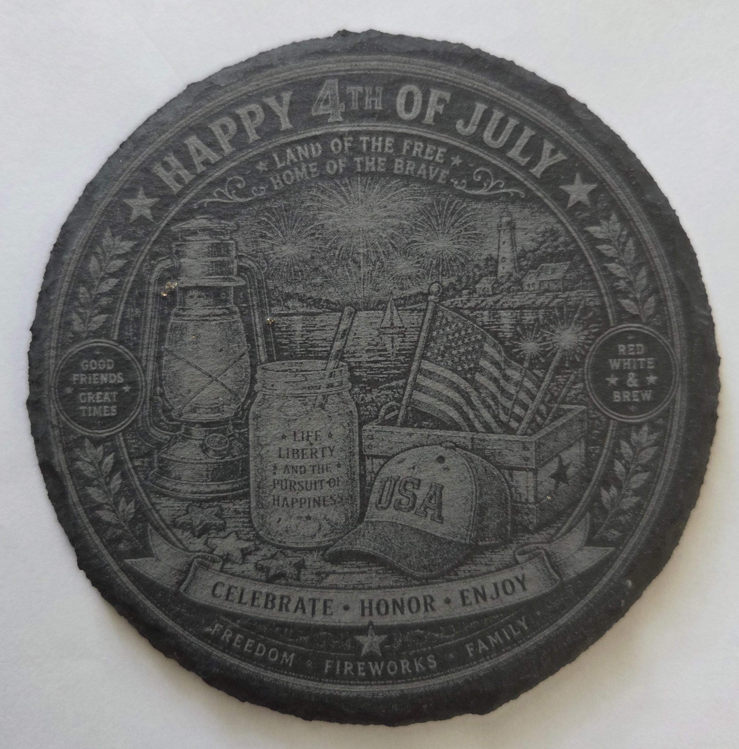 Slate Coaster (4pk)